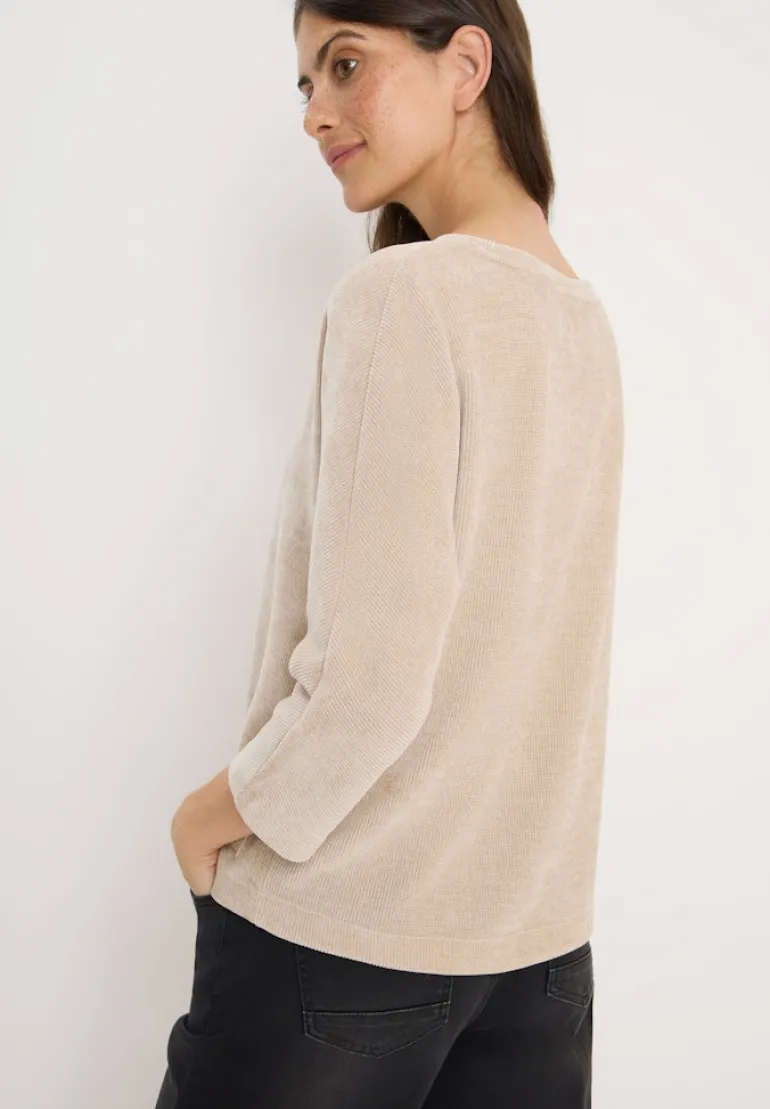 Cordshirt oat milk beige