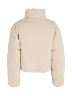 CORDUROY CROPPED PUFFER putty beige