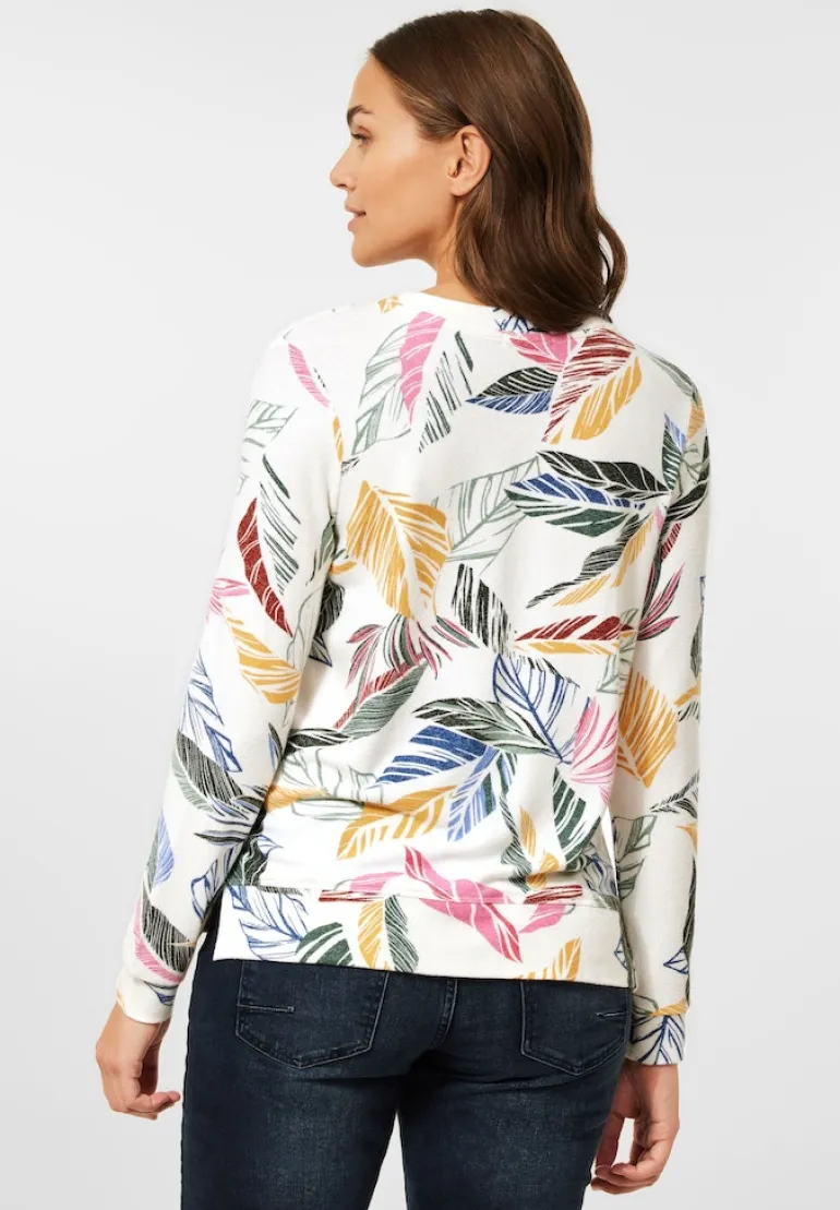 Cosy feel Shirt mit Print vanilla white