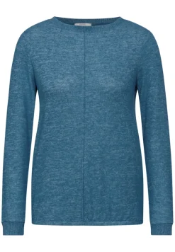 Cosy Langarmshirt aqua melange