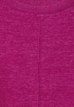 Cosy Langarmshirt jewel pink melange