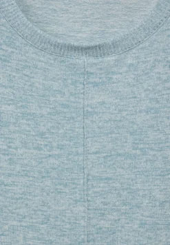 Cosy Langarmshirt turquoise melange