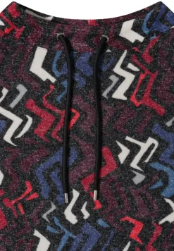 Cosy Shirt mit Grafikmuster black multi melange