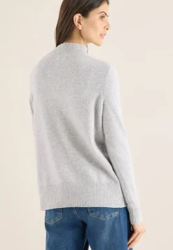 Cosy Turtleneck Pullover luna grey melange
