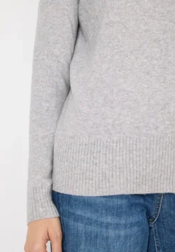 Cosy Turtleneck Pullover luna grey melange