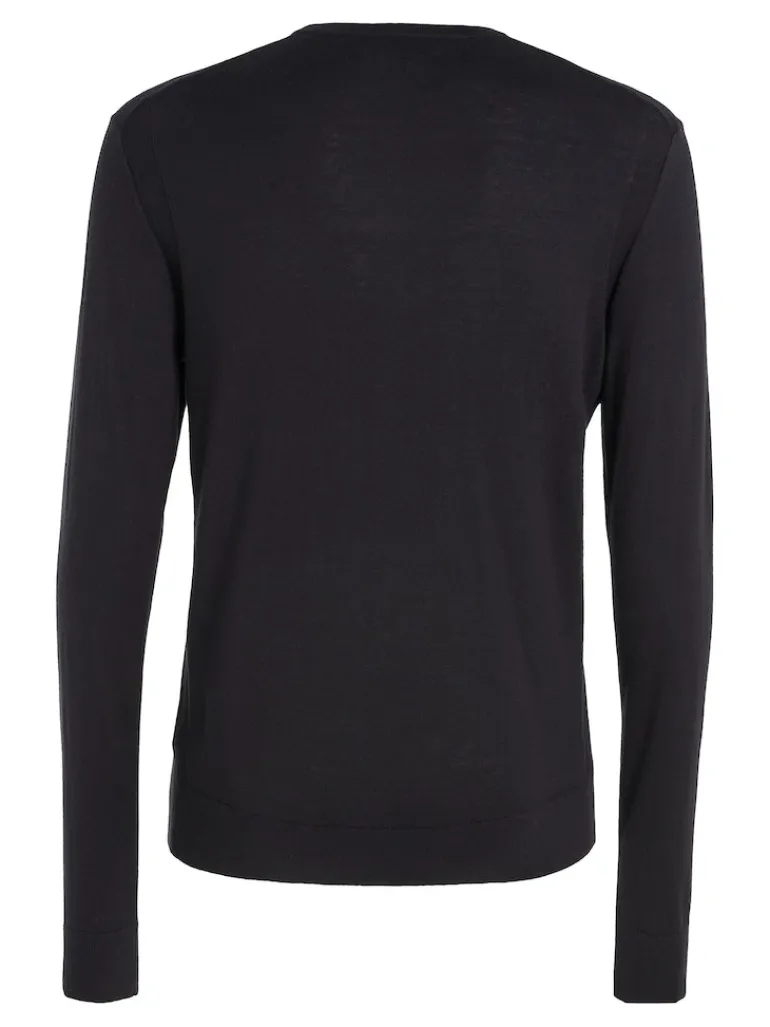 COTTON SILK BLEND CN SWEATER ck black