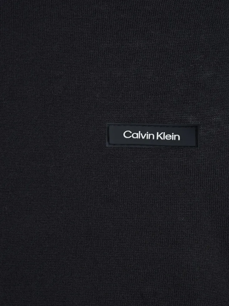 COTTON SILK BLEND CN SWEATER ck black