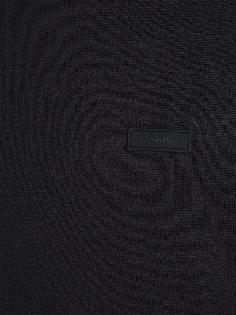 COTTON SILK BLEND CN SWEATER ck black