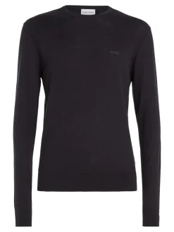 COTTON SILK BLEND CN SWEATER ck black