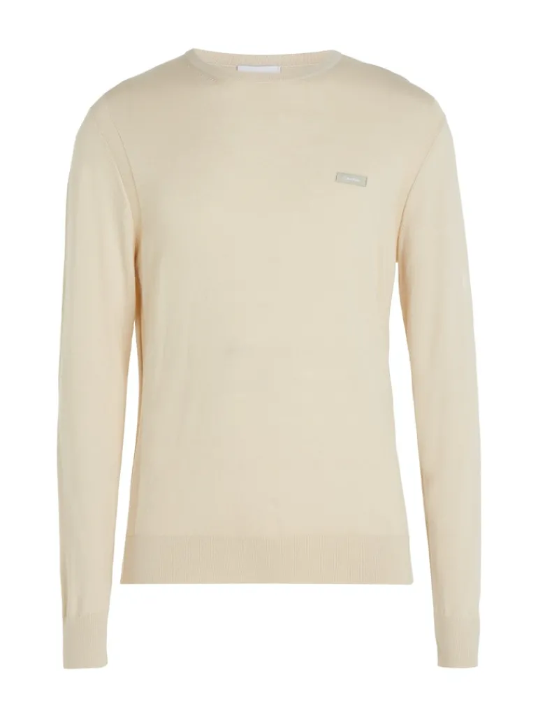 COTTON SILK BLEND CN SWEATER fog