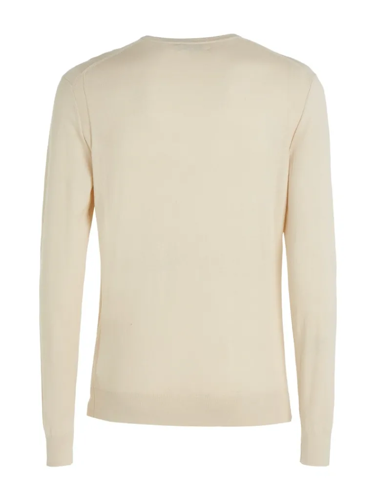COTTON SILK BLEND CN SWEATER fog