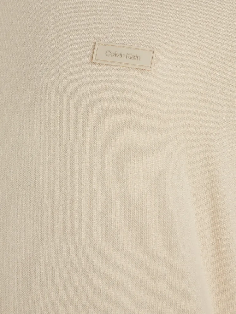 COTTON SILK BLEND CN SWEATER fog