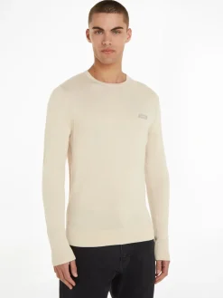 COTTON SILK BLEND CN SWEATER fog