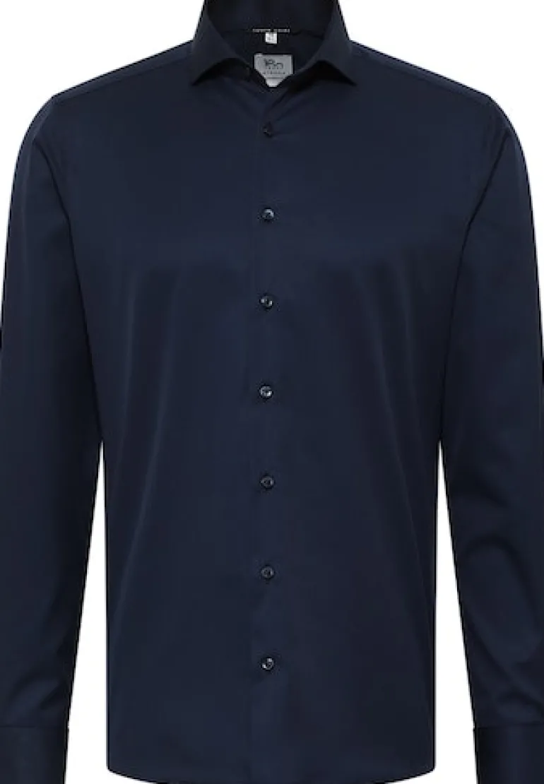 Cover Shirt Twill Langarm navy