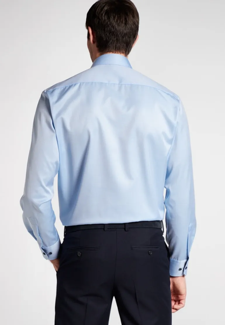 Cover Shirt Twill super langer Arm (72 cm) hellblau