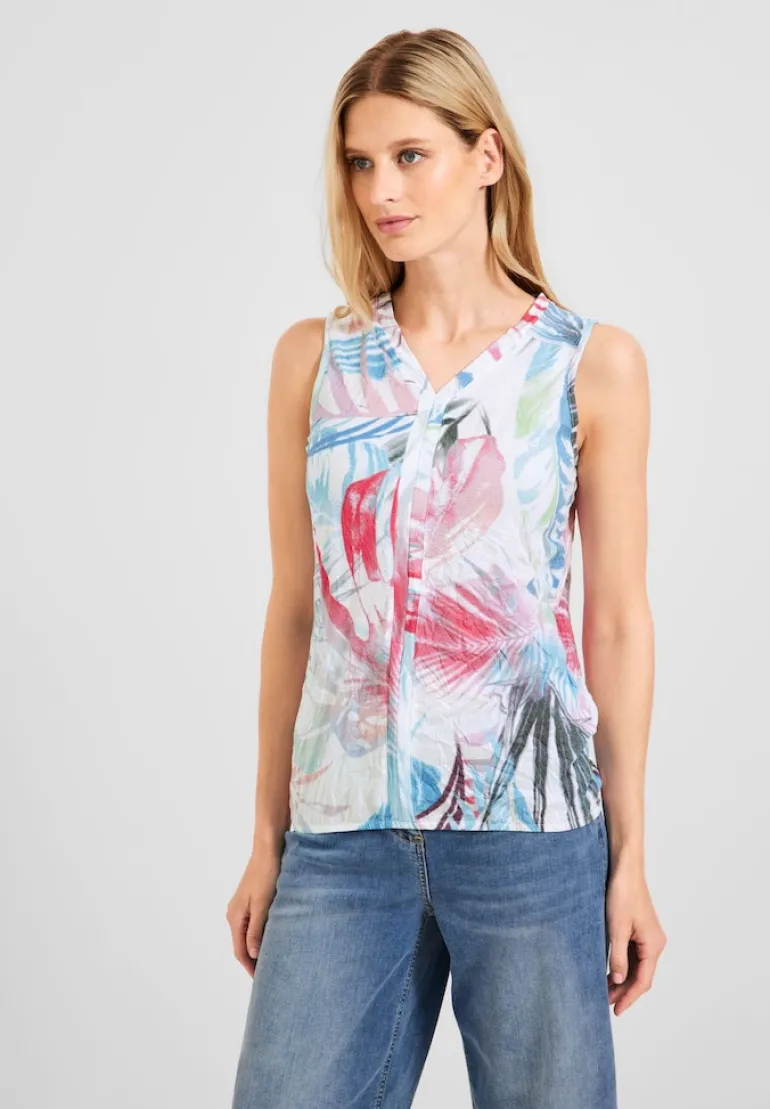 Crash T-Shirt mit Print vanilla white