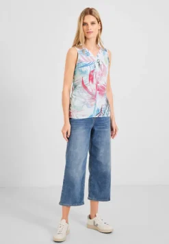 Crash T-Shirt mit Print vanilla white