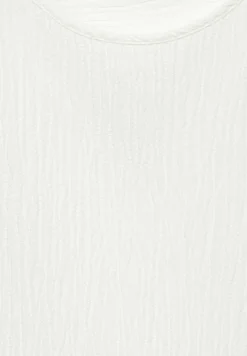 Crepe Knoten Bluse vanilla white