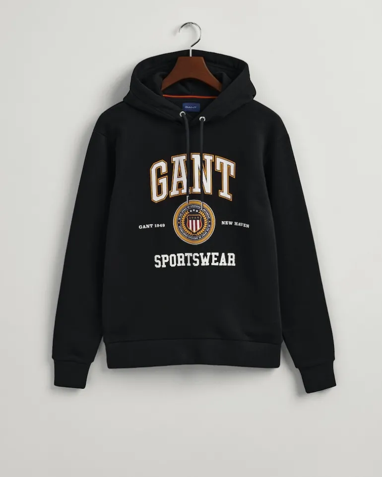 Crest Shield Sweat Hoodie black