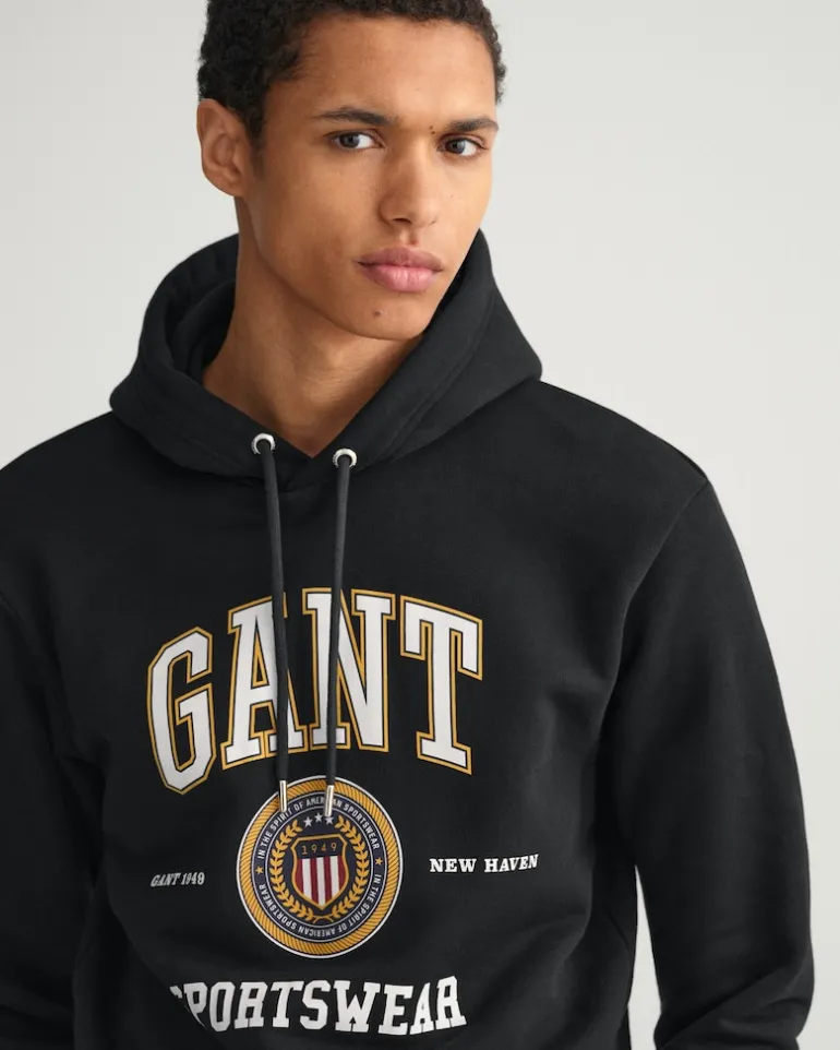 Crest Shield Sweat Hoodie black