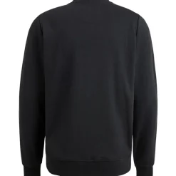Crewneck pique double face sweat black
