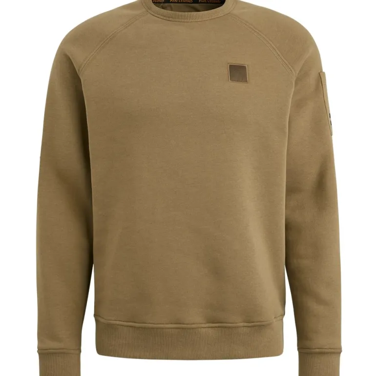 Crewneck soft fleece sweat otter