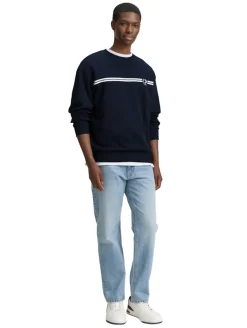Crewneck Sweatshirt mit Print sky captain blue