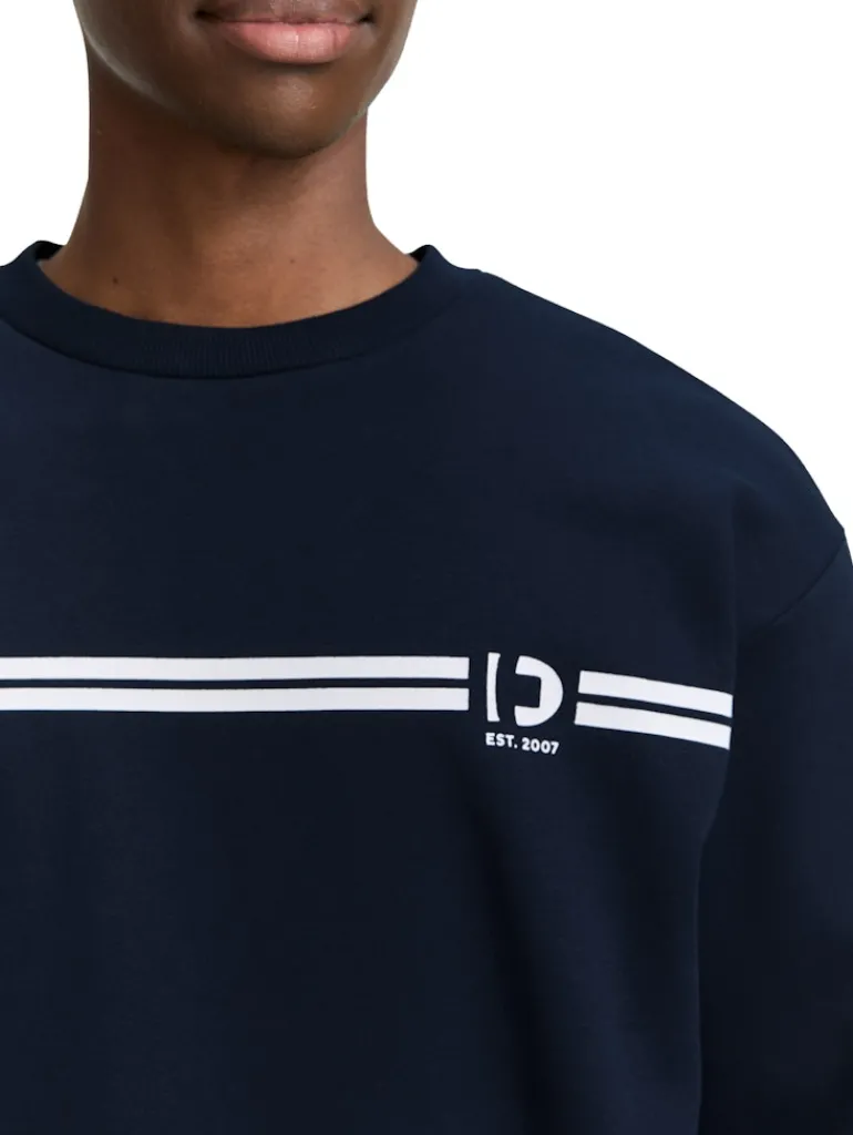 Crewneck Sweatshirt mit Print sky captain blue