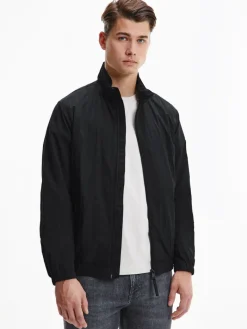 CRINKLE NYLON BLOUSON ck black