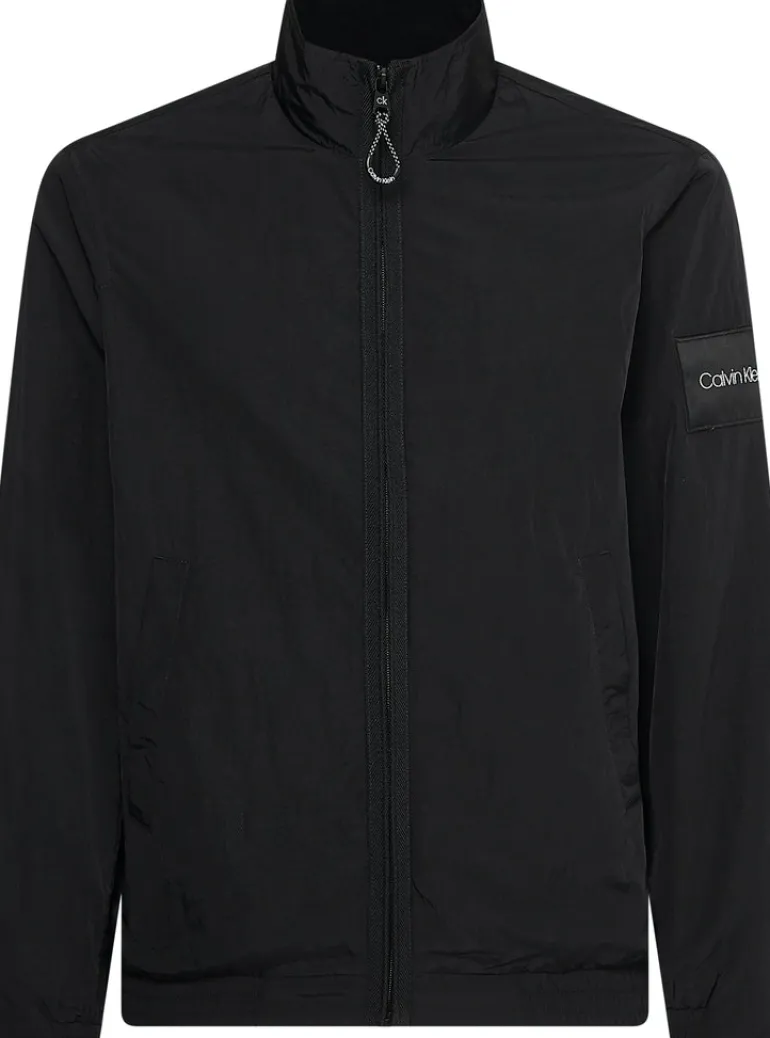 CRINKLE NYLON EASY BLOUSON ck black