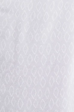 Crêpe-Bluse mit V-Ausschnitt und Print light blue lavender