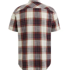 Ctn Slub Herringbone Check Esben dry rose