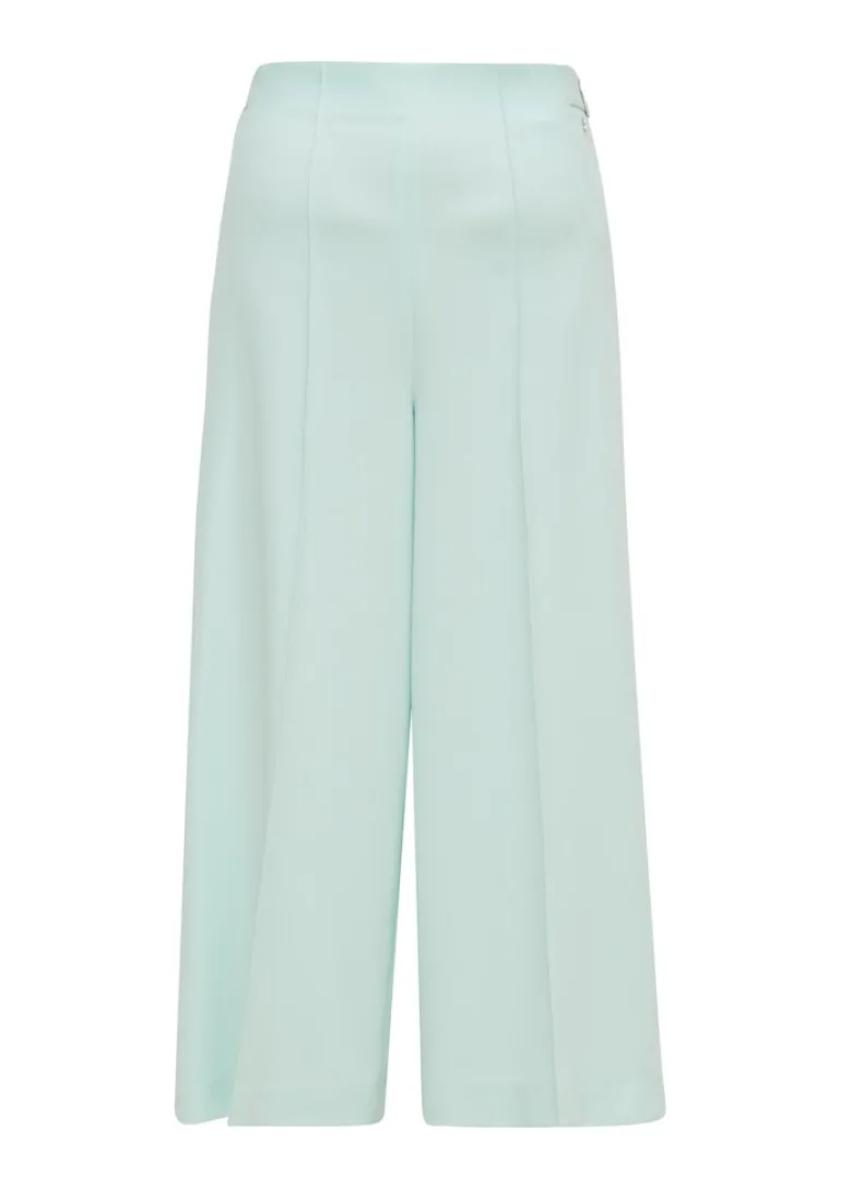 Culotte aus Viskosestretch türkis