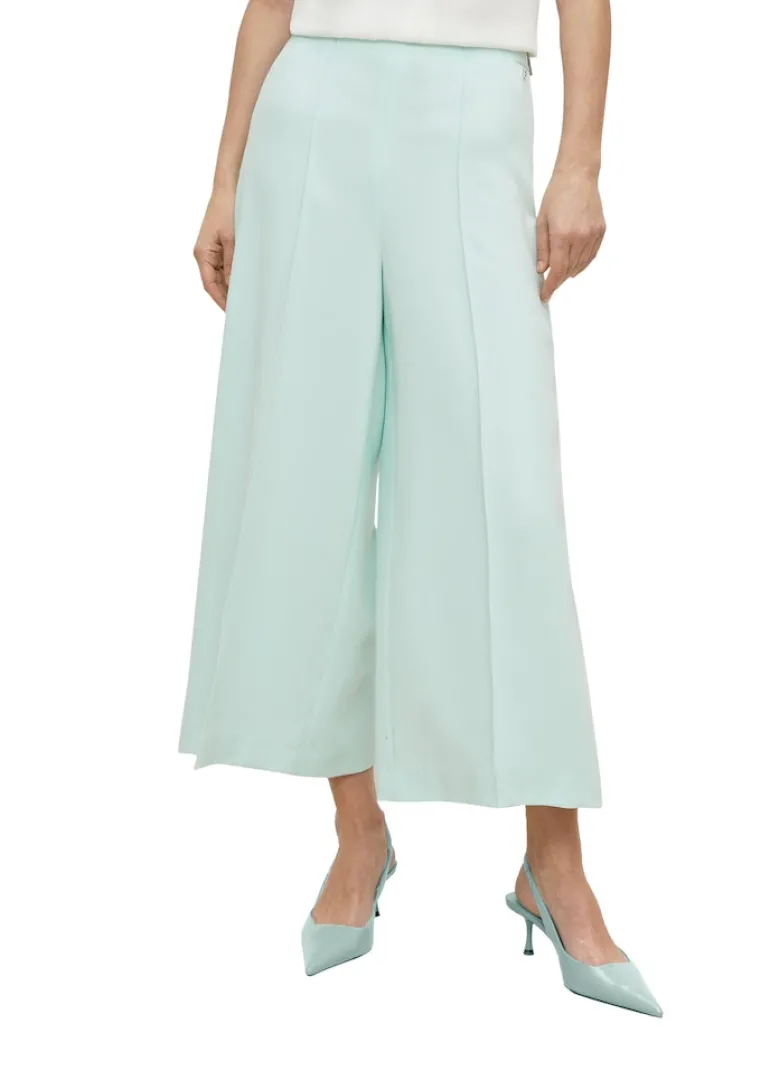 Culotte aus Viskosestretch türkis