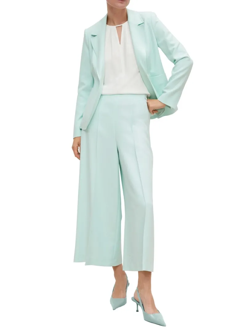 Culotte aus Viskosestretch türkis