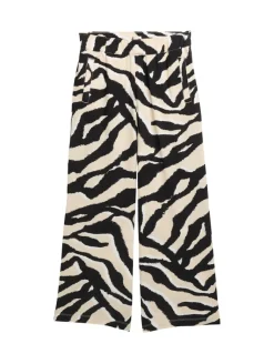 Culotte Hose abstract beige zebra