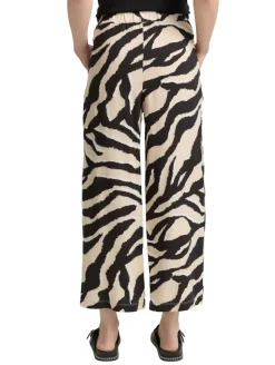 Culotte Hose abstract beige zebra