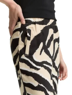 Culotte Hose abstract beige zebra