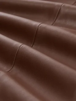 Culotte Hose in Lederoptik dark pecan brown