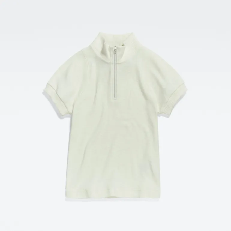 Cycling ultra slim zip t wmn lightest sky