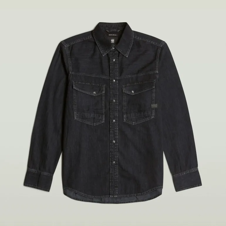 Dakota slim shirt ls worn in nighttime sky