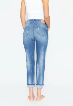 DARLEEN CROP TU mid blue fancy used destroyed