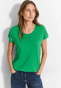 Dekoratives T-Shirt fresh apple green