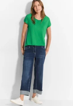 Dekoratives T-Shirt fresh apple green