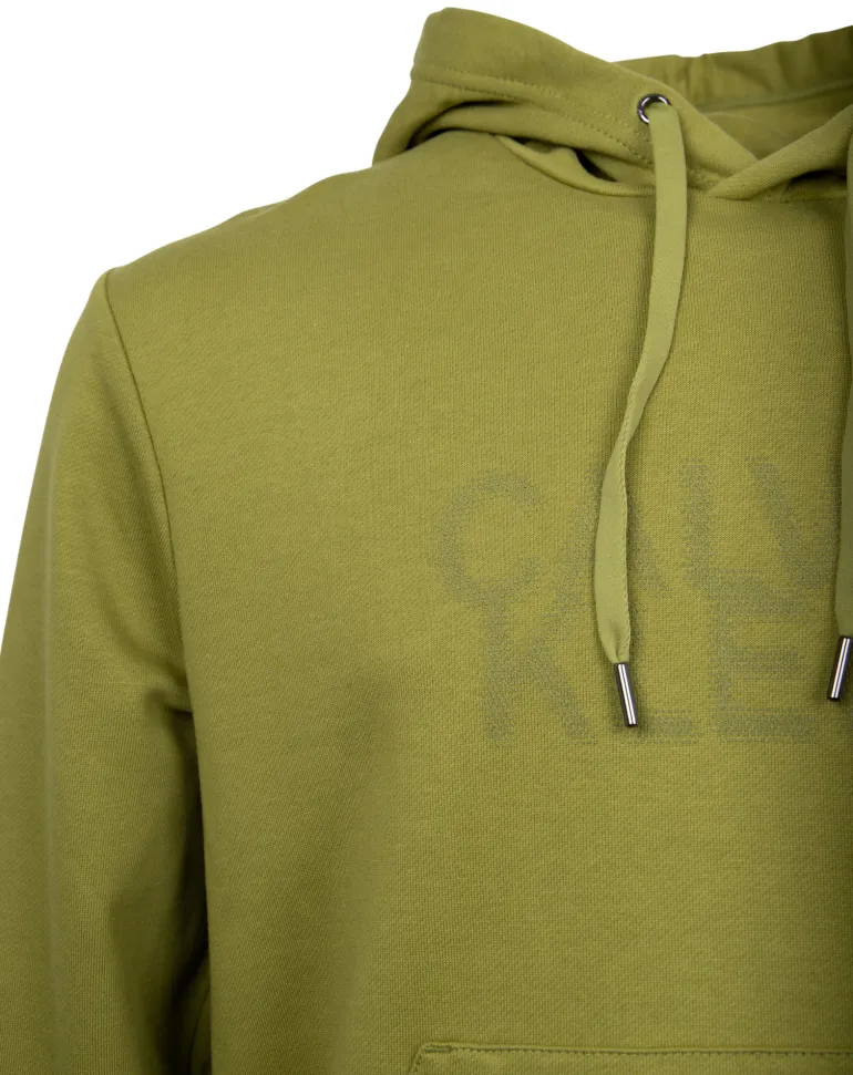 DISTORTED LOGO HOODIE grün