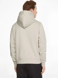 DISTORTED LOGO HOODIE stony beige