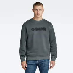 Distressed logo r sw dk black gd