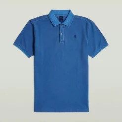 Dunda overdyed slim polo ss pilot gd