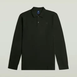 Dunda slim polo ls dk black