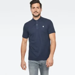 Dunda slim polo ss sartho blue